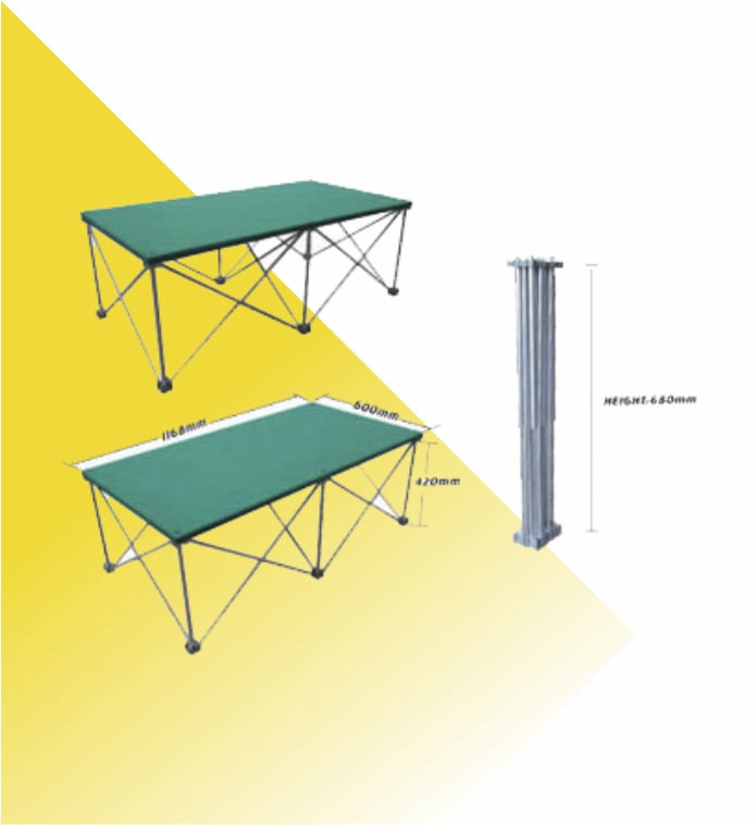 EXPANDABLE STAGE STAND